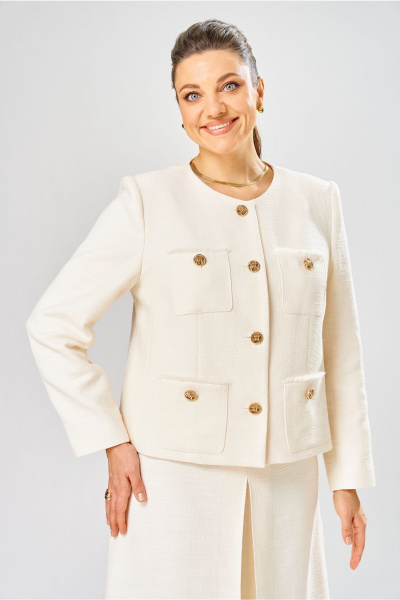 Жакет Bonna Image 1039/1 молочный - фото 6