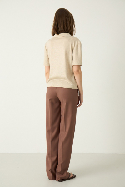 Брюки Luitui R2075 какао - фото 3