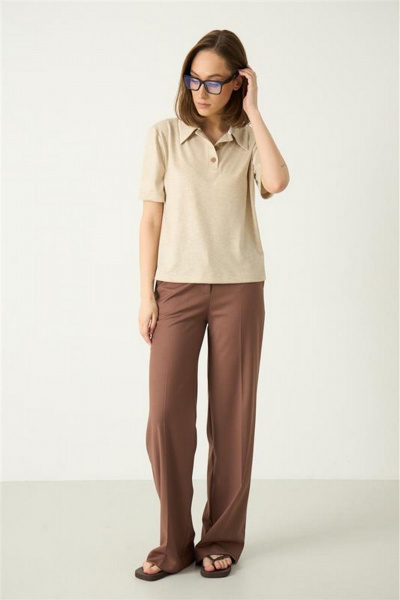 Брюки Luitui R2075 какао - фото 2