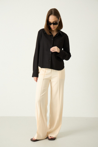 Блуза Luitui R5059 черный - фото 2