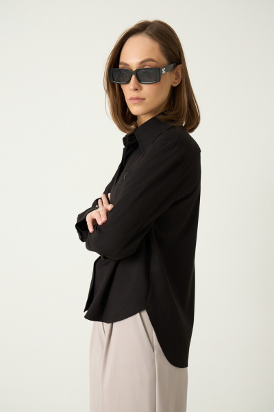 Блуза Luitui R5059 черный - фото 4