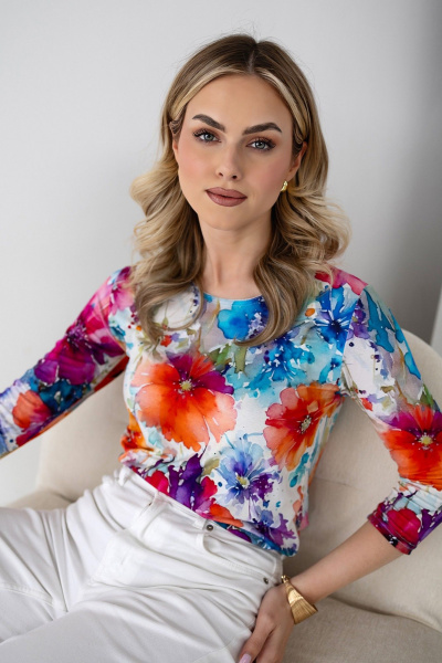 Блуза Nika.PL 010126 маки - фото 4