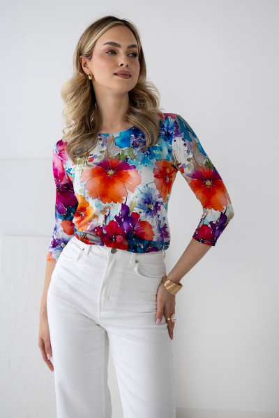Блуза Nika.PL 010126 маки - фото 1
