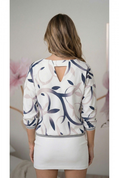 Блуза Nika.PL 03087 синий - фото 3