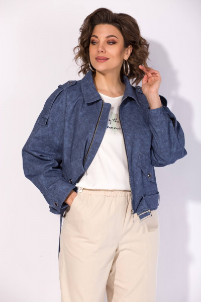 Жакет Liliana 1522 синий - фото 3