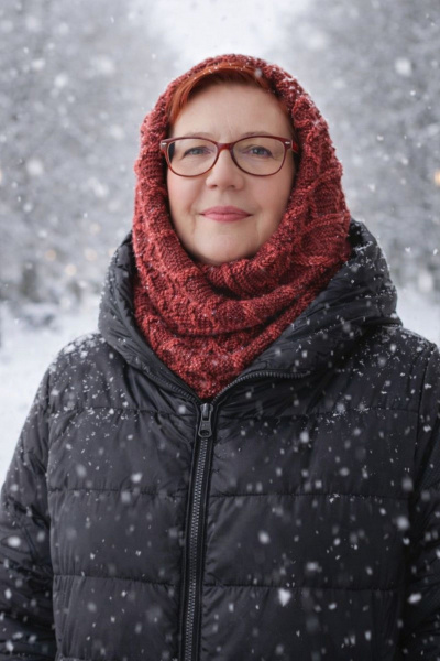 Шарф OLANTIZ S1-11 бордово-малиновый - фото 2