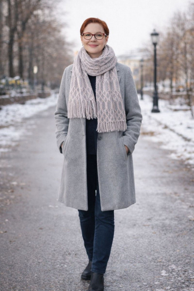 Шарф OLANTIZ S1-9 пыльная_роза - фото 3