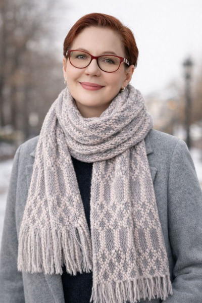 Шарф OLANTIZ S1-9 пыльная_роза - фото 1