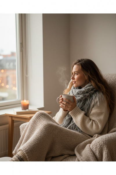 Шарф OLANTIZ S1-3 серо-розовый - фото 2