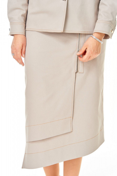 Жакет, юбка VI ORO VR-1245 бежевый - фото 11