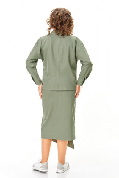 Жакет, юбка VI ORO VR-1245 олива - фото 11