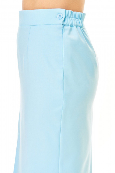 Жакет, юбка VI ORO VR-1248 голубой+однотон - фото 8