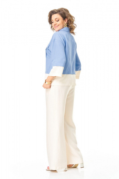 Брюки, жакет VI ORO VR-1251 голубой - фото 11