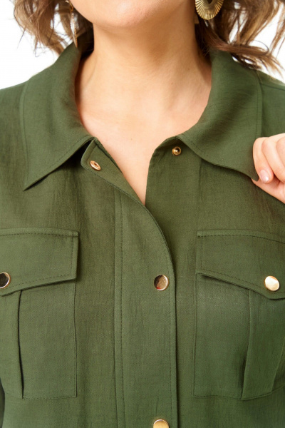 Брюки, жакет VI ORO VR-1251 олива - фото 6