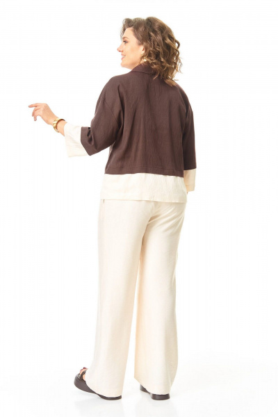 Брюки, жакет VI ORO VR-1251 шоколад - фото 10