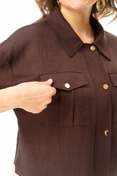 Брюки, жакет VI ORO VR-1251 шоколад - фото 6