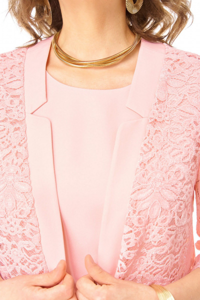 Кардиган, платье VI ORO VR-1254 пудра - фото 9