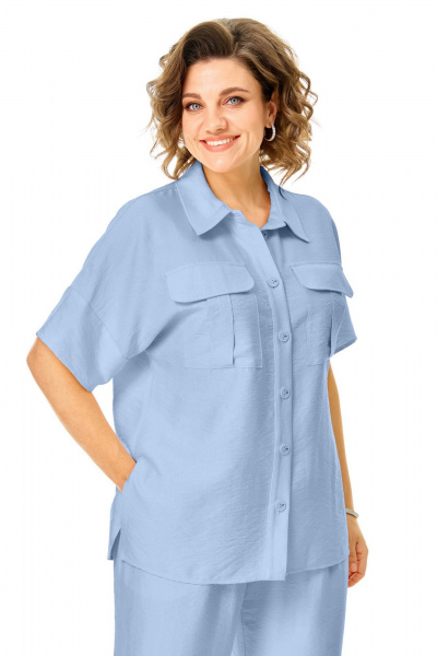 Блуза, брюки VI ORO VR-1257 голубой - фото 11