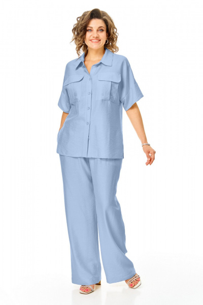 Блуза, брюки VI ORO VR-1257 голубой - фото 9