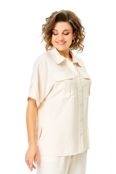 Блуза, брюки VI ORO VR-1257 молочный - фото 6