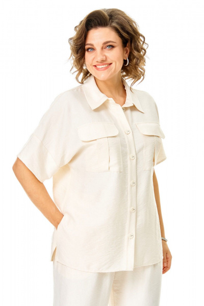 Блуза, брюки VI ORO VR-1257 молочный - фото 3