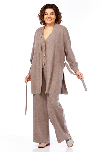 Брюки, жилет, кардиган Диомант 2142 капучино - фото 5