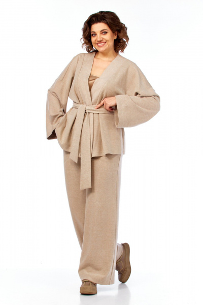 Брюки, кардиган, топ Диомант 2143 бежевый - фото 6