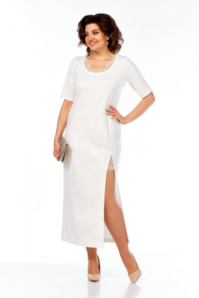 Кардиган, платье Диомант 2145 молоко - фото 2