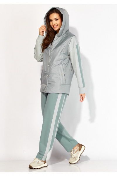 Брюки, жилет, свитшот TAiER 1422 мята - фото 1