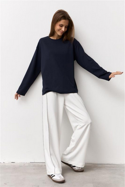 Брюки Luitui R2077 молочный - фото 4