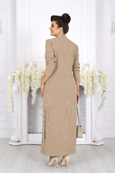 Платье Ninele 6094 бежевый - фото 9