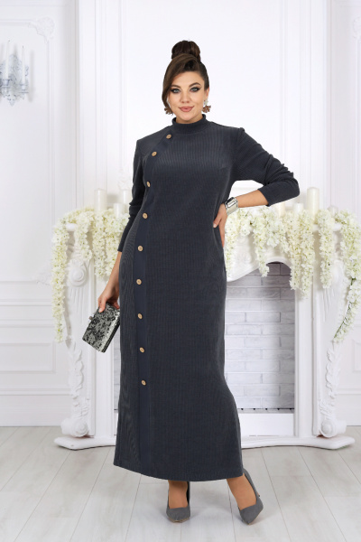 Платье Ninele 6094 серый - фото 1