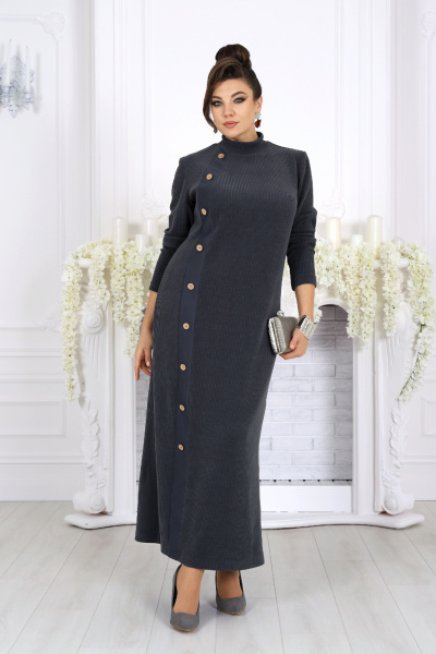 Платье Ninele 6094 серый - фото 7