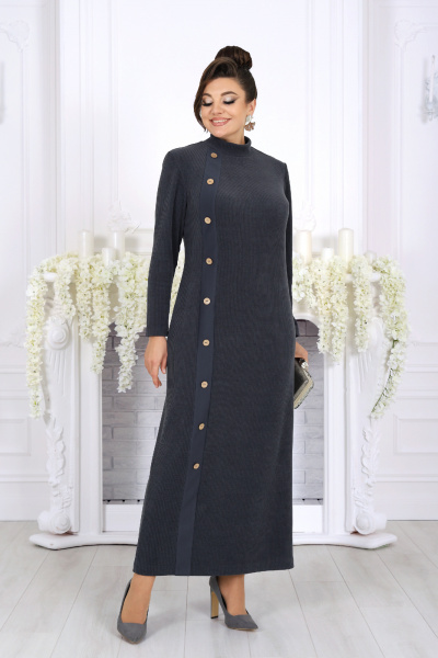 Платье Ninele 6094 серый - фото 9