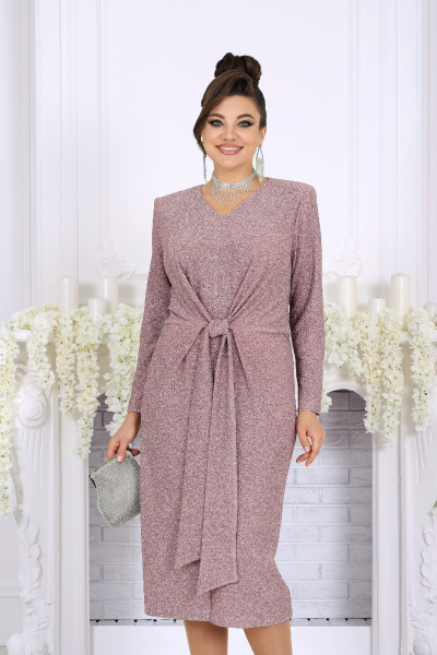 Платье Ninele 6096 пудра - фото 6