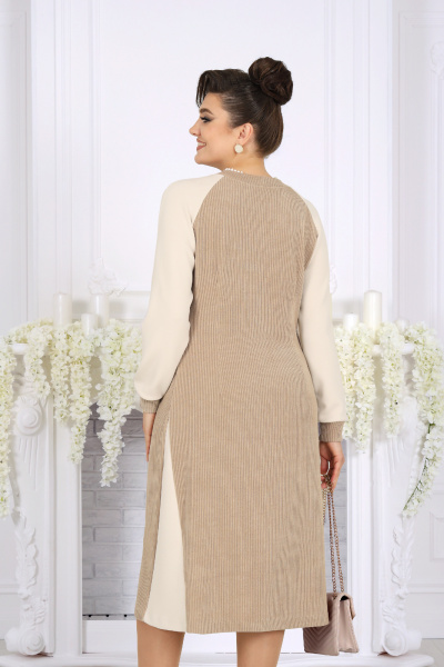 Платье Ninele 6097 бежевый - фото 10