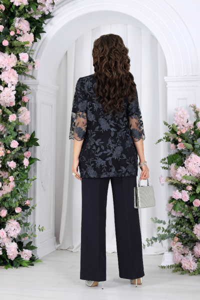 Блуза, брюки, кардиган Ninele 7498 темно-синий - фото 10