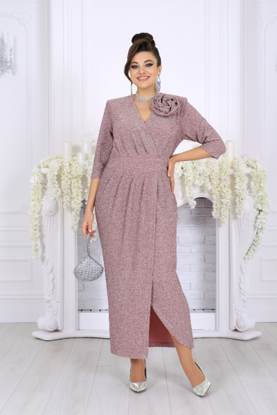 Платье Ninele 7500 пудра - фото 1