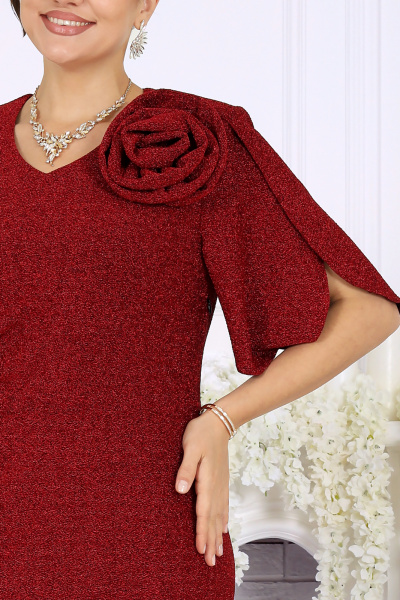 Платье Ninele 7509 красный - фото 7