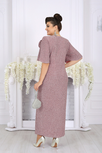 Платье Ninele 7509 пудра - фото 9