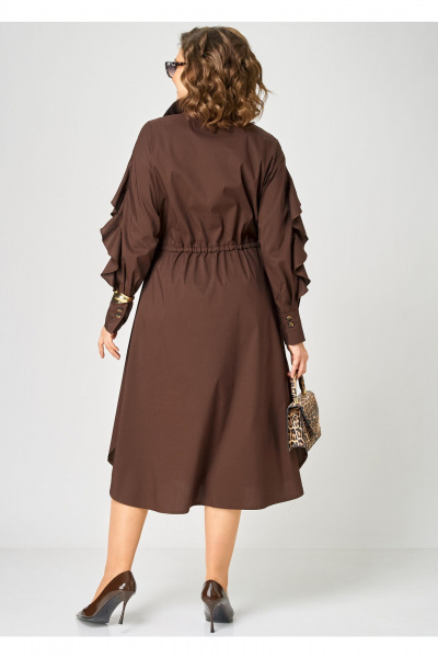 Платье EVA GRANT 7223 шоколадный - фото 13