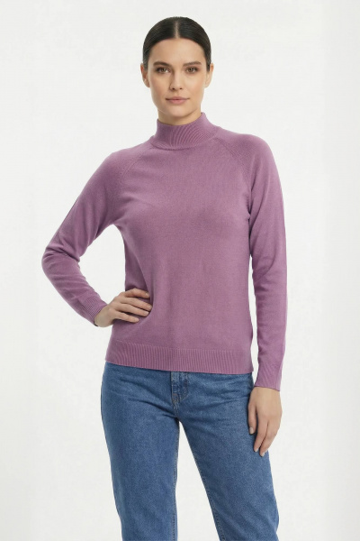 Свитер из трикотажа с длинным рукавом и ластичным воротником Полесье С3316-15 5С1754-Д43 158,164 клеверная_дымка - фото 1