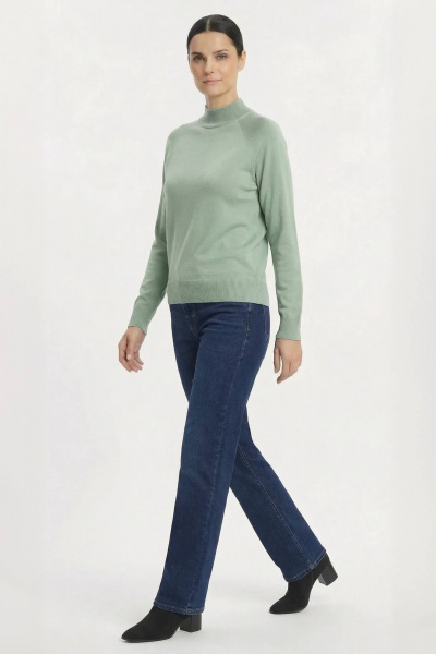 Демисезонный вязаный свитер реглан с двойной стойкой Полесье С3316-15 5С1754-Д43 170,176 прибой_16-5806 - фото 2