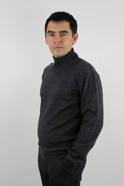 Свитер вязаный демисезонный на каждый день Полесье С3012-15 5С1749-Д43 182,188 антрацит - фото 3