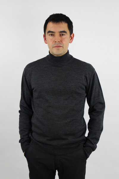 Свитер вязаный демисезонный на каждый день Полесье С3012-15 5С1749-Д43 182,188 антрацит - фото 1