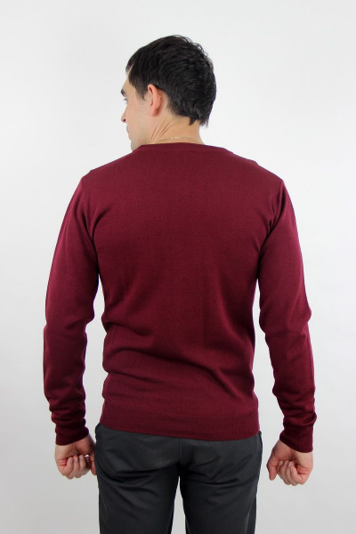 Джемпер с рукавом реглан и зауженным к низу из вязаного трикотажа Полесье С5297-16 8С0491-Д43 170,176 св.бордовый - фото 4