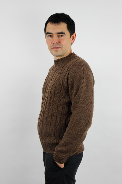 Джемпер второго слоя вязаный трикотаж шерсть с воротником Полесье С5590-19 9С0353-Д43 170,176 изюминка - фото 3