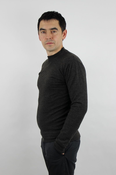 джемпер из трикотажа с длинным рукавом и ластичным воротником Полесье С5607-19 9С0256-Д43 182,188 темный_асфальт - фото 3