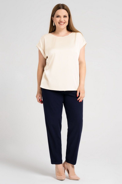 Блуза Панда 459343 молочный - фото 1