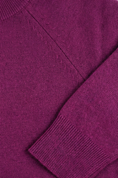 Демисезонный вязаный свитер реглан с двойной стойкой Полесье С3316-15 5С1754-Д43 170,176 лиловый - фото 6